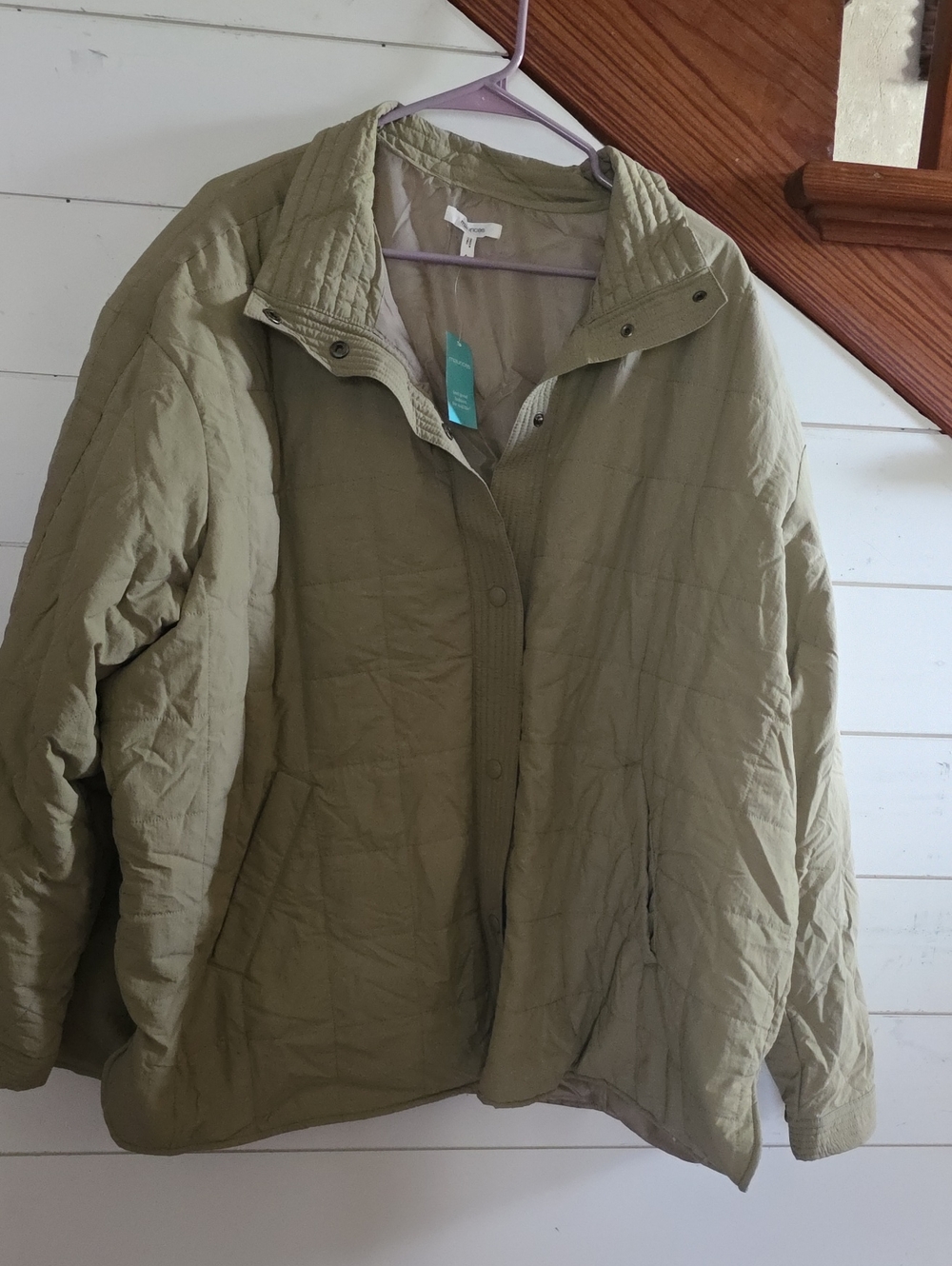 Maurices Olive Green Quilted Puffer Jacket